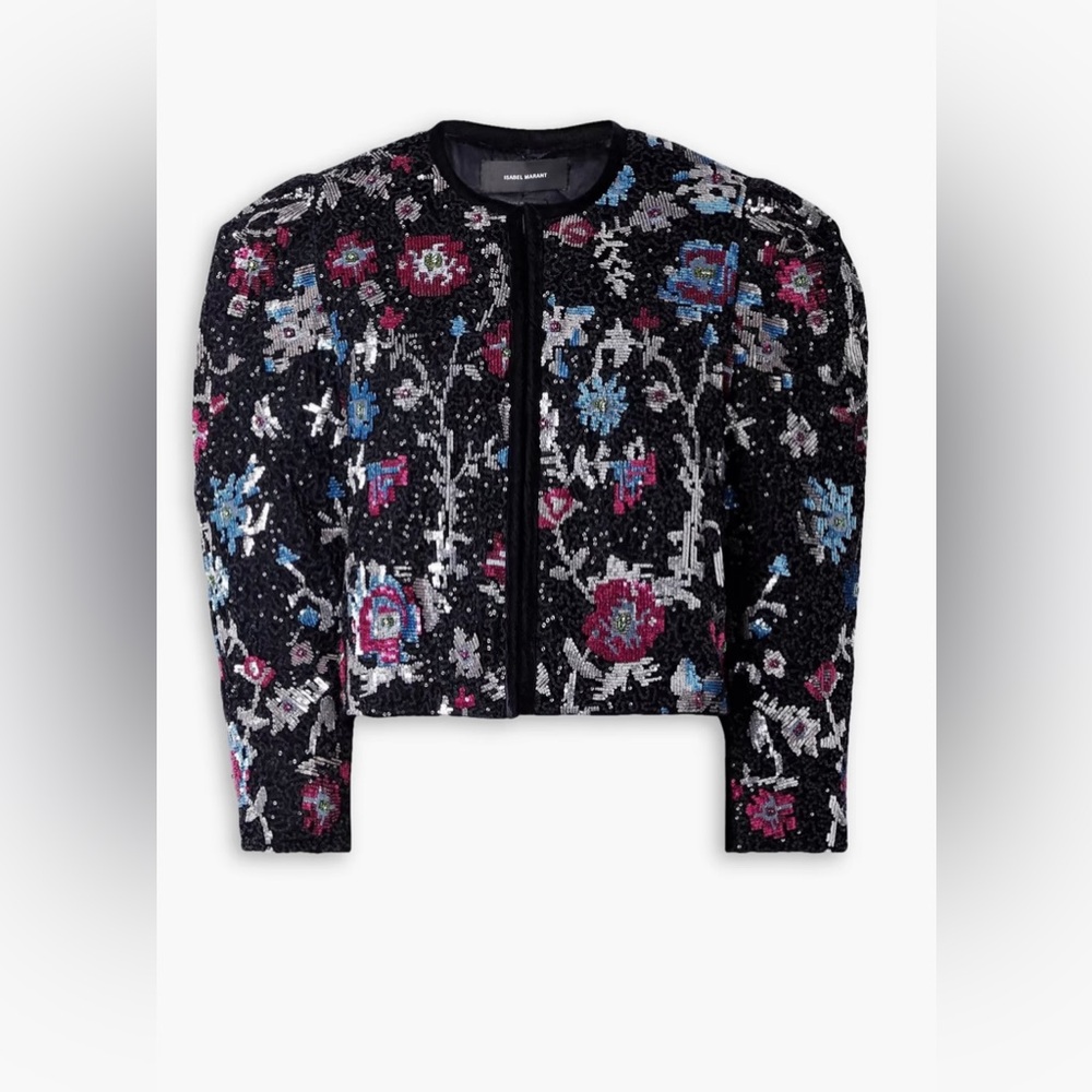 Brand New with Tags – Isabel Marant Velvet & Crystal-Embellished Jacket